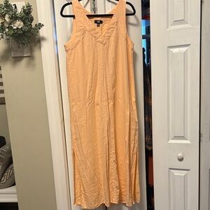 DKNY Apricot Sleeveless Maxi Dress